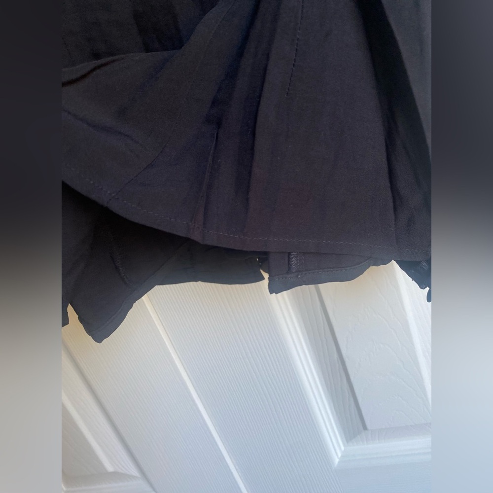 Reformation Black Ruched Button-Front Tank - Picture 10 of 13